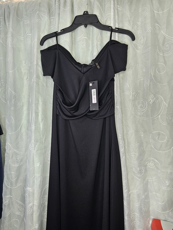 Donna Karan Dresses & Skirts - Donna Karan New York Off-The-Shoulder Asymmetrical Midi Dress Black 6 NWT